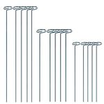 15 Pack Plant Support Stakes Garden Single Stem Support Stake Single Stem Plant Support Stakes Plant Twist Ties for Flowers Amaryllis Tomatoes Peony Lily Rose 24 in 18in15.9 in