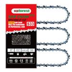 UPFOREST 8 Inch Pole Saws & Chainsaw Chain 3 Pcs S33 .050" Gauge, 3/8" LP Pitch, 33 Drive Links fit Chicago SWJ800E SWJ802E Sun Joe Harbor Freight 62896 68862 Earthwise Greenworks(91YNS33X3)