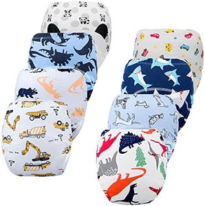 JackLoveBriefs Dinosaurs Training Pants Boys,Toilet Training Pants for Unisex Toddlers 2-3 Years (Packs 8, Size 90, Multicolor)
