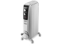 De'Longhi TRD40615 Dragon 4 TRD4 0615 Delonghi TRD04-0615 Oil Radiator 6 Elements, Stainless Steel, 1500 W, White