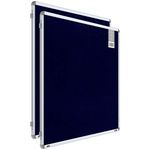 Pragati Systems® Prima Pin-up Display Board for Kids, Home, Office & School (PPUB90120) with Heavy-Duty Aluminium Frame | 3x4 Feet, Blue (Pack of 2)