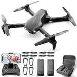 4DRC V13 Drone for kids Adults with 1080P HD FPV Camera, Foldable Mini RC Quadcopter With Waypoint, Functions,Headless Mode,Altitude Hold,Gesture Selfie,3D Flips,Beginners Toys Gifts