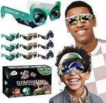 GALAXIUM 12 Pack Solar Eclipse Glasses – Direct Solar Eclipse Viewing Glasses - Boys Solar Eclipse Viewing Glasses