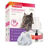 Beaphar | CatComfort Calming Starter Kit | Diffuser Plug-in With Refill | Reduces Anxiety & Stress in Cats | Helps Ease Fear of Fireworks | Covers 70m² Area | Lasts Up To 30 Days