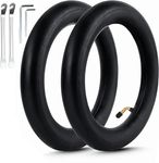 OUXI 2 Pack 10 x 2.125 Inner Tube Inflatable Front/Rear Tires Double Thickness Anti-slip Replacement Tires for Electric Scooter 0° Valve Angle with Crowbars