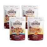 Catalina Crunch Pairings Cereal Variety Pack Blueberry Muffin & Honey Nut (2 Flavors), 4 bags, | Low Carb, Low Sugar, Gluten Free | Keto Snacks, Vegan Snacks, Protein Snacks | Breakfast Protein Cereal | Keto Friendly Foods