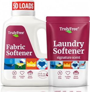 Truly Free TF Scented Rinse SR| Safe for Babies & Kids with Sensitive Skin | Plant-Based | Include 1 Refillable 50oz Bottle with Measuring Cap| Signature Wash Scented (50 Loads)