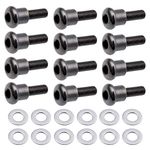 Hobbypark RC Shoulder Screws 3x12mm with Washers 3x6x0.5 for Traxxas Ultra Shocks Replacement of Part 3642 (Set of 12)