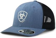 Ariat mens Solid Black Corner Logo, Denim, One Size