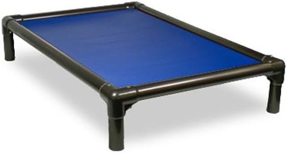 Kuranda Walnut PVC Chewproof Dog Bed - Large (40x25) - 40 oz. Vinyl - Royal Blue