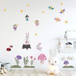 My Nametags® Fairy Wall Stickers | Peel-and-Stick, Removable & Repositionable Wall Decals | Room Decor for Kids' Bedroom, Nursery, Playroom