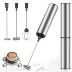 MOSUO Milk Frother Handheld Coffee Frother Electric Whisk, USB Rechargeable Foam Maker Bubbler Egg Beater for Latte Cappuccino Hot Chocolate (USB)