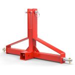 Sulythw 3 Point Hitch 2” Receiver, Red Tractor Mover Drawbar Hitch, 3 Pt Quick Hitch Farm Equipment and Subcompact Trailer Hitch for Tractor Standard Category 1