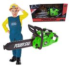 Kingsport Construction Tool, Rotating Power Chainsaw With Realistic Sound New Electric Simulation Repair Tools Pretend Play Toys Best Gift For Boys Kids Children