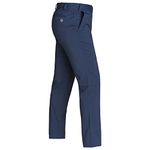 Harry Hall Men's Golf Trousers - Slim Fit, Grip Waistband, Stretch & Breathable Fabric - Quick Dry, Water Resistant Finish - Navy Blue 32R