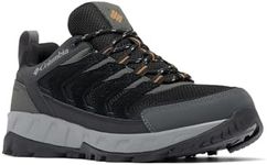 Columbia Men's Strata Trail Low Waterproof, Black/Elk, 11