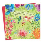 Twizler Wedding Card with Hummingbirds – Wedding Card For Bride & Groom – Wedding Day Card Congratulations – On Your Wedding Day Card – Wedding Gifts – On Your Wedding Day Gifts