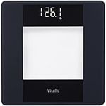 Vitafit Digital Body Weight Bathroom Scale, Over 20Years Scale Professional Dedicating to High Precision Technology for Weighing, Crystal Clear LED and Step-On, Batteries Included, 400lb/180kg, Black