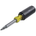 Screwdriver And Nut Driver 11-in-1 Multi Tool, Industrial Strength Bits, Cushion Grip Handle KLEIN TOOLS 32500 , Black