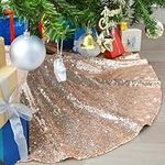 Rose Gold Tree Skirt Mini Christmas