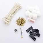 Viilareso Universal Lighter Replacement Repair Kit Accessories Pack for Petrol Gas fluid ( Flint , Wick, Spring & Rubber Gasket, Cotton Wadding and Felt Pad, Wheel ) Green