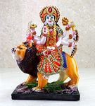 eSplanade Resin Maa Durga MATA Rani Sherawali Murti Idol Statue Sculpture (1561AJ)