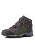 Hi-Tec Men's Banderra Ii Wp Wide High Rise Hiking Boots, Grey Charcoal Graphite Burnt Orange 51, 10 UK