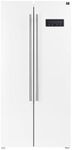 Forno Salerno 37-inch Side-by-Side Refrigerator - 15.6 Cu.Ft. Stainless Steel Refrigerator for Kitchen with LED Touch Control, Fast Cool, Fast Freeze & Spill-Proof Shelves with Swing Door, White