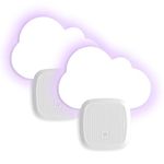 2 Packs Fly Traps UV Light - Plug-in Fruit Fly Trap Insects- Fruit Fly Traps for Gnats, Ants, Moths - Electric Indoor Fly Trap - Indoor Mosquito Killer with 12 Sticky Boards