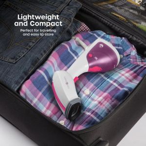 Swan Handheld Garment Steamer – White and Pink