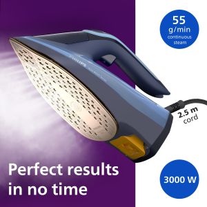 Philips Azur 8000 Steam Iron – Powerful Steam, Anti-Scale