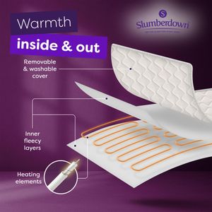 Slumberdown Electric Blanket Single – Heated Bed Cover