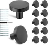 Masendelk Matte Black Drawer Knobs,