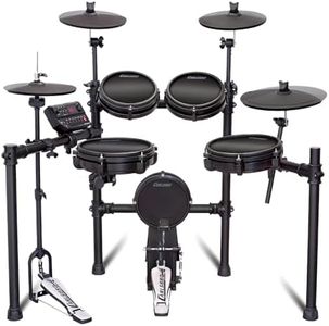 Carlsbro CSD45M 9-Piece Mesh Head Electronic Drum Kit with Open/Close Hi-Hat Pedal, Digital Drum Kit with Mesh Heads for Realistic Feel, Includes 50 Lessons - Ideal for All Levels