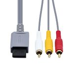 Wigearss AV Cable Composite Retro Audio Video Standard Cord for Wii and Wii U Console