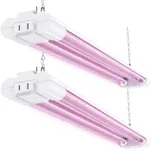 Sunco 2ft Grow Light LED, 20W, Full Spectrum, for Seed Starting, Seedling, Indoor Plants, Plug in Suspended Fixture, Link Up to 8, Inline Switch, ETL 2 Pack