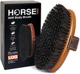 MAXIMILIAN World Class Handmade Equine Stiff Body Horse Brush. Professional Equine Grooming Tools. Effortlessly Removes Mud, Sweat and Dirt from Your Horses Hair.