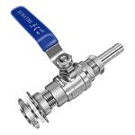 Horiznext npt 1/2 home brew bulkhead ball valve stainless steel 304 for Homebrew beer Kettle tap equipment kit, weldless water tank spigot (1 pc)