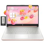 HP Premium Stream 14" HD BrightView Laptop, Intel Celeron N4120, 8GB RAM, 352GB Storage(64GB eMMC+288GB Docking Station Set), Intel UHD Graphics, Webcam, 1 Year Office 365, WiFi, HDMI, Win 11s, Gold