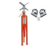 RIDGID 33531 VJB-1 V-Head Pipe Stand and Ball Transfer Head Set, VJ-99 High Pipe Stand with BTH-9 Ball Transfer Head Featuring 300 mm Pipe Capacity