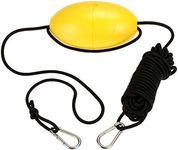 MOOCY 30 ft. Marine Rope Tow Line, Buoy Ball Float Leash & Stainless Steel Hook for Fishing Drift Anchors System