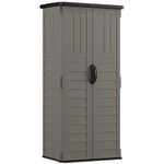 Suncast BMS1250SB Vertical Storage Shed, Stoney