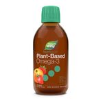 Nature's Way NutraVege Plant-Based Omega-3 – Vegetarian Liquid Omega-3 Supplement with 150mg EPA + 300mg DHA - Strawberry Orange Flavour – Support Heart, Eyes and Brain Function in Adults, 200ml