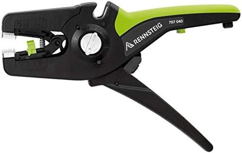 Rennsteg 707 040 MultiStrip 16 Wire Stripper (Adjustable Wire Stripping Length 0.08 – 16 mm2, Length 195 mm, Blade Change Toolless)