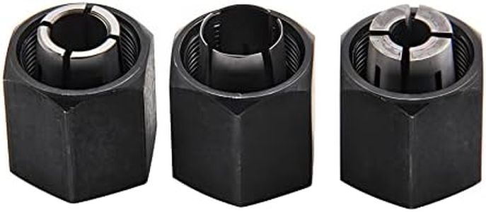 Thaekuns 3 piece Router Collet kit 2610906283 1/4",2610906284 1/2" and 2610906287 3/8" for Bosch 1613,1617, 1618,1619 Series Routers