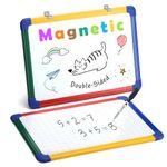 Swansea Small Whiteboard a3 Portable Magnetic White Board Double Side Dry Erase Board for Home Office School Classroom, Handheld and Wall-Mount, 42x30cm