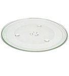 quailitas Microwave Plate - 315 mm Microwave Turntable Glass Tray w/ 3 Fixtures, Scratch-Resistant Plate