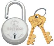 Godrej Locks I Padlock 7 levers 75 mm I 3 keys I Padlock for Main Door I Gate lock I Lock for Tool Box, Shutters, Shops & Offices I Strong Hardened Corrosion Resistant Shackle I Silver Finish