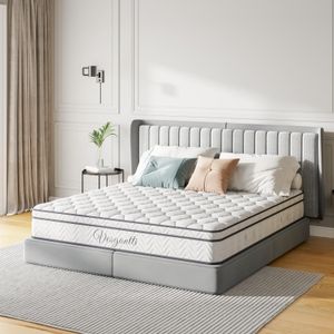 Vesgantti Double Hybrid Mattress – 10.3 Inch Memory Foam & Springs