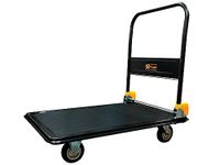 VOLTZ VZ-VHT 300 Platform Trolley 300 kg Steel Platform Truck Moving Platform Steel Hand Trolley with 360 Degree Swivel Wheels and Rubber Bumper for Safety for Easy Storage